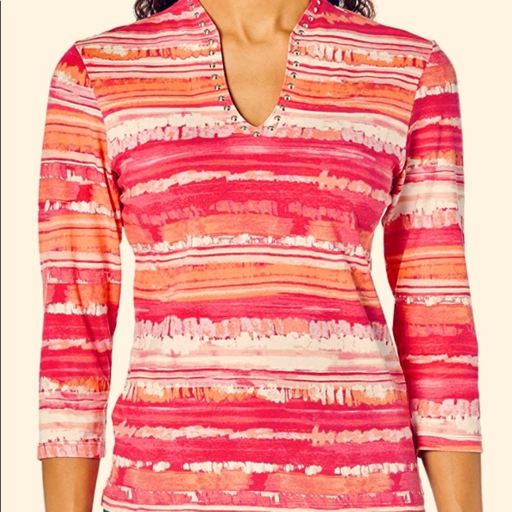 Ruby Red Decorated Top
95% Cotton, 5% Spandex
